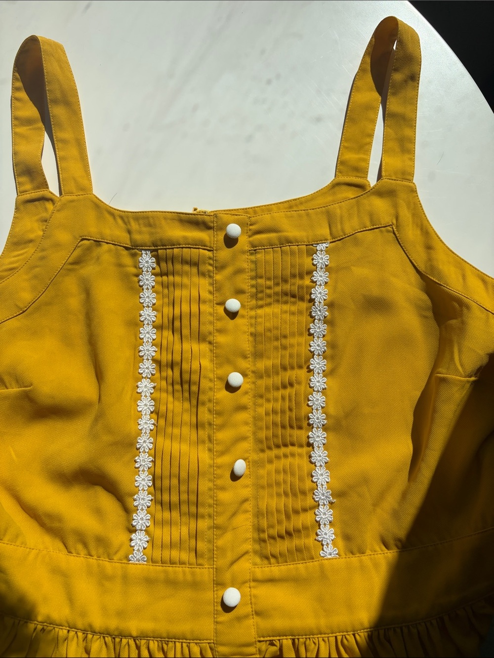 Modcloth “About Your Outfit” Mustard Yellow Gold Midi Retro Style Dress! EUC! - Picture 7 of 16